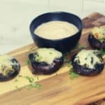 Air Fryer Stuffed Mushrooms with Spinach Stuffing