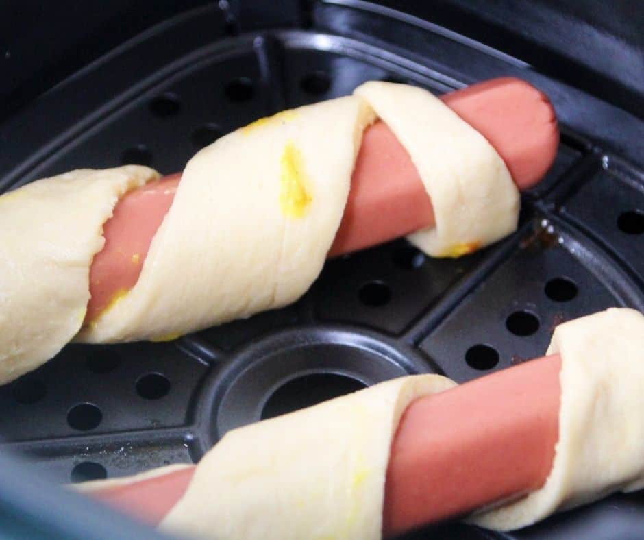 Air Fryer Crescent Roll Hot Dog