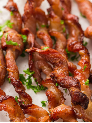 Air Fryer Twisted Bacon