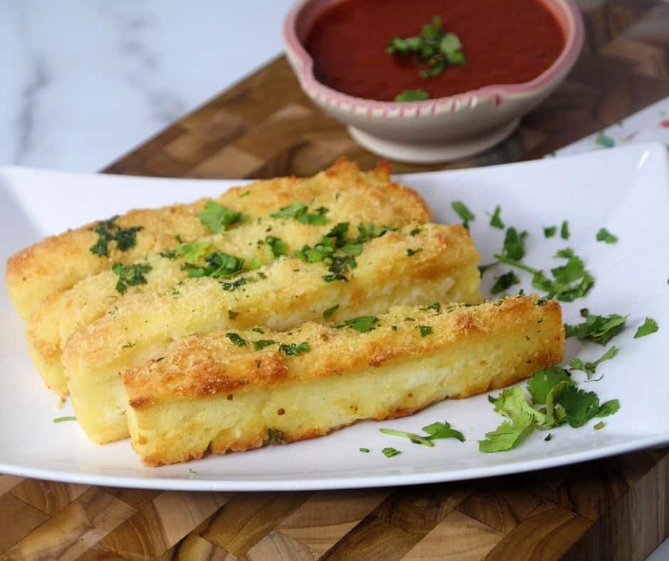 Air Fryer Two Ingredient Dough Breadsticks