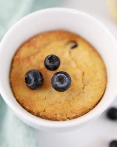 Air Fryer Blueberry Muffin Mug Cake