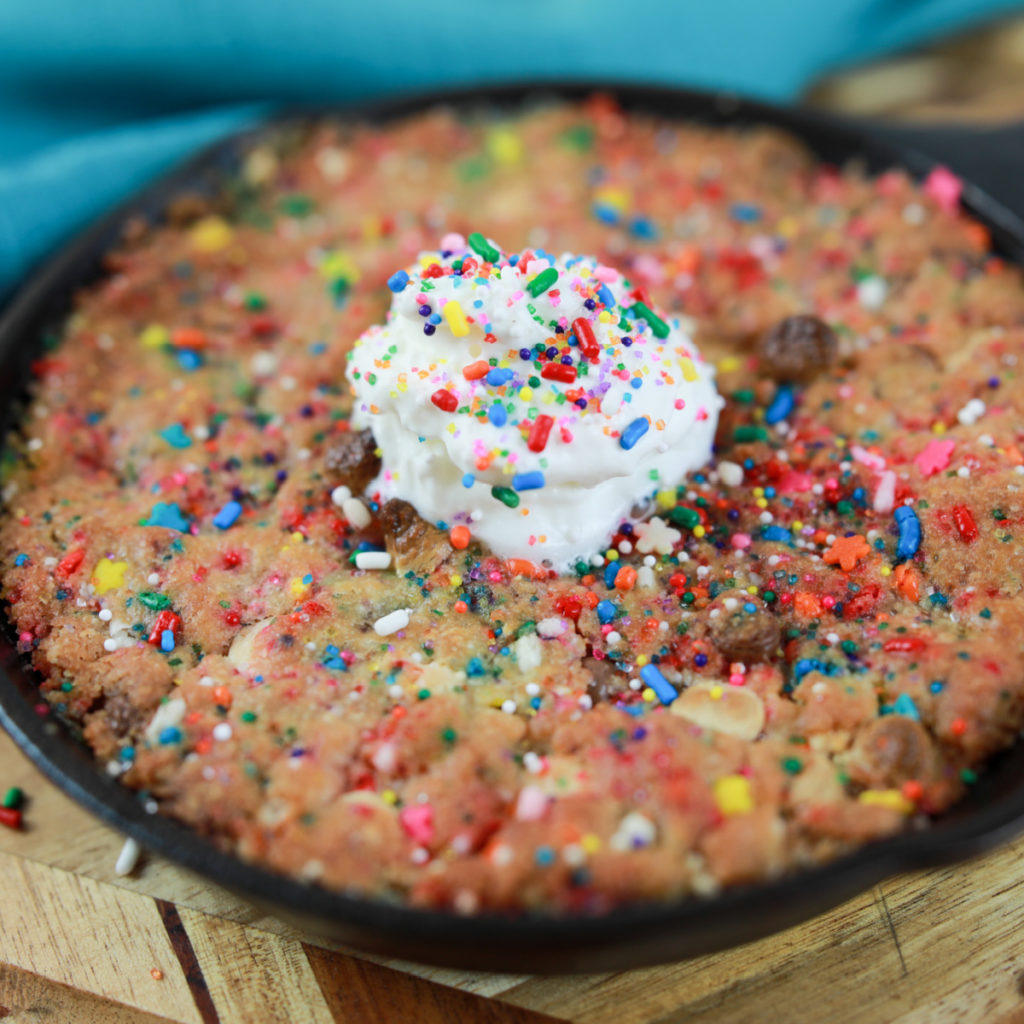 Air Fryer Funfetti Skillet Cookie