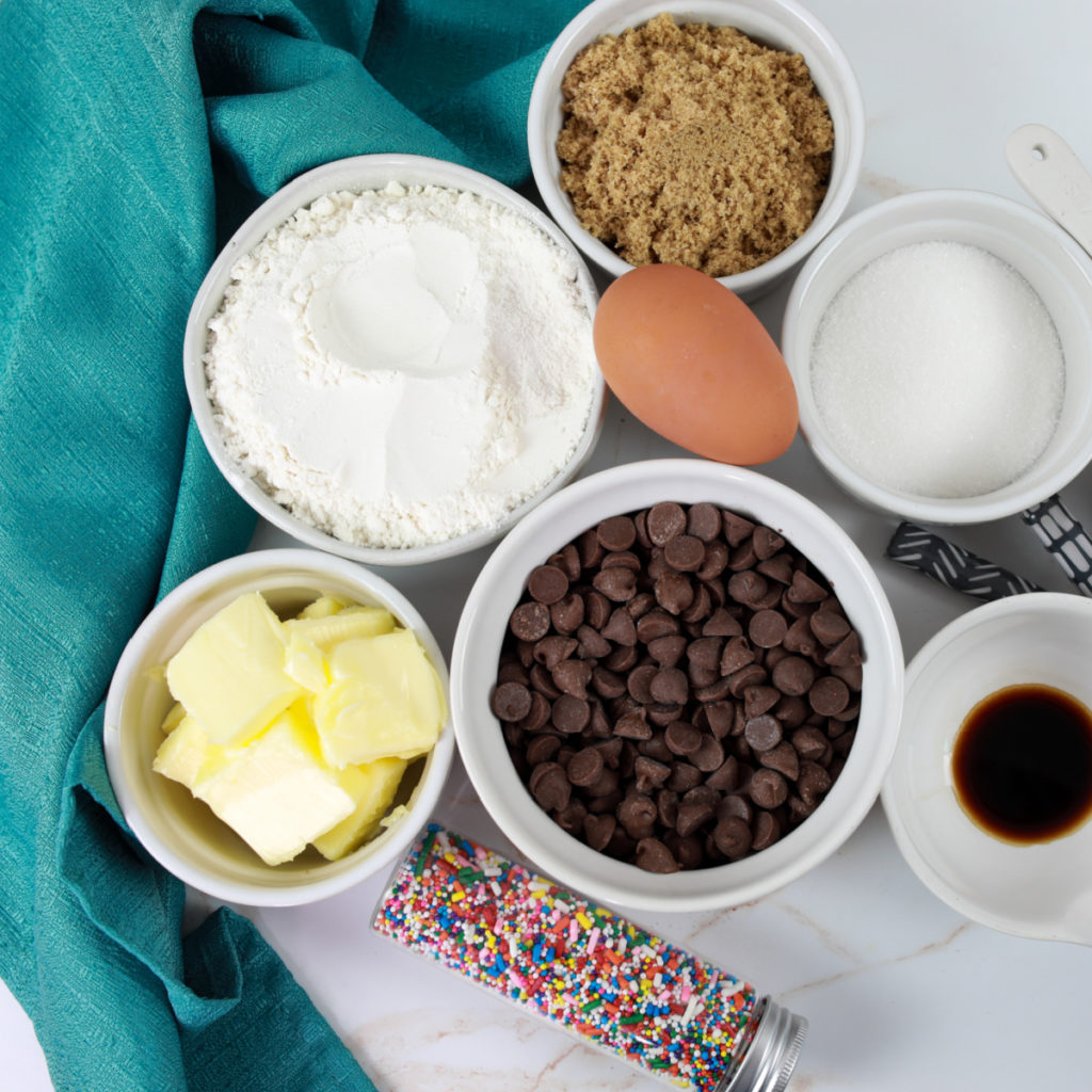 Ingredients Needed For Air Fryer Funfetti Skillet Cookie