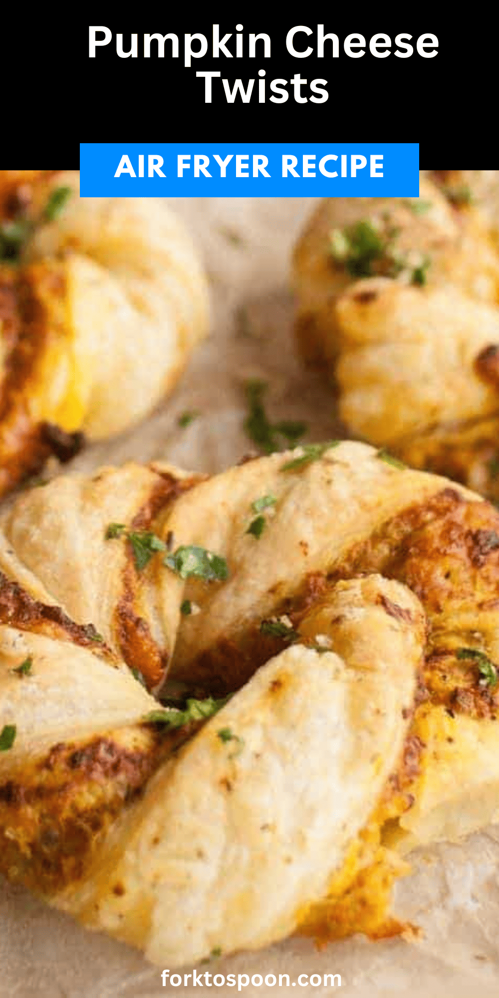 Air Fryer Pumpkin Cheese Twists