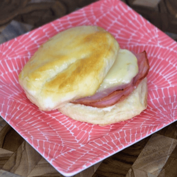 Air Fryer Ham and Cheese Biscuit Sandwiches Fork To Spoon