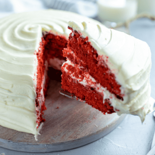 Air Fryer Red Velvet Cake - Fork To Spoon