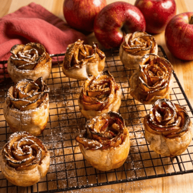 Air Fryer Apple Roses (Easy Puff Pastry Dessert) Suggested meta description: These air fryer apple roses look bakery-fancy but use store-bought puff pastry and just 35 minutes. The easiest elegant fall dessert you'll make.