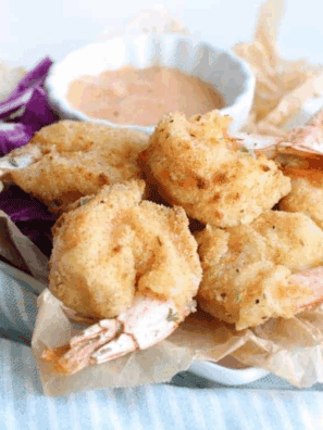 Air Fryer Beer Battered Shrimp