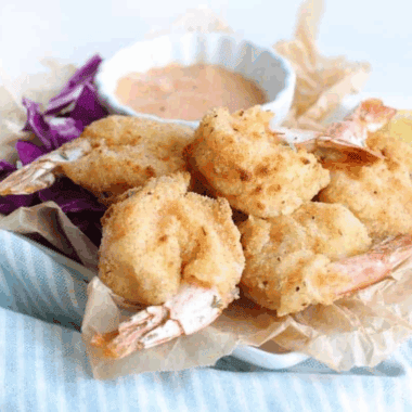 Air Fryer Beer Battered Shrimp