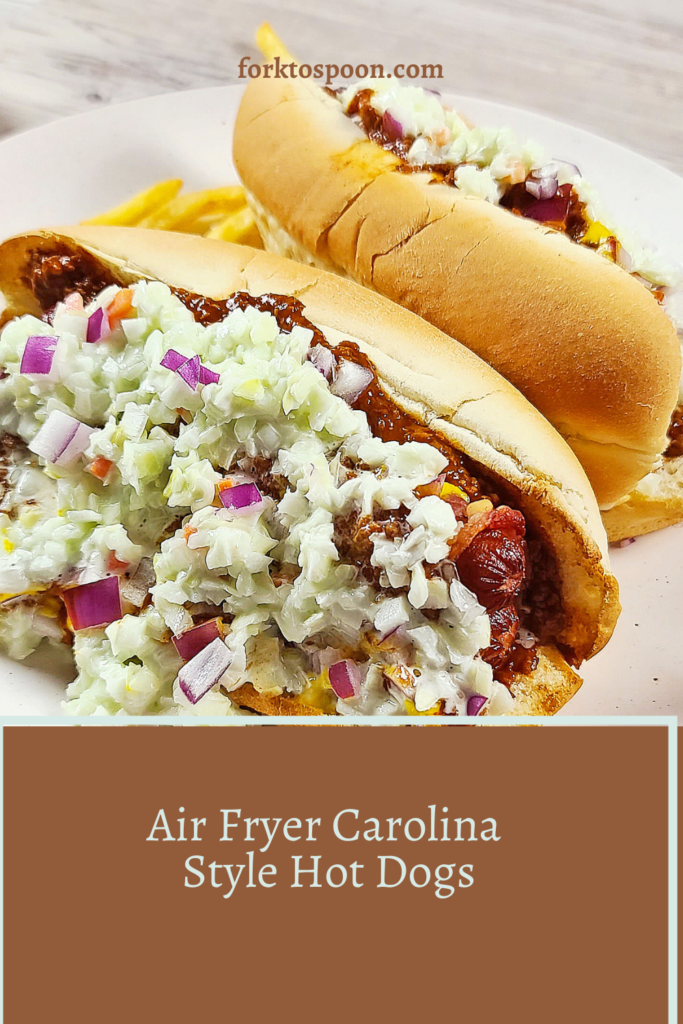 Air Fryer Carolina Style Hot Dogs