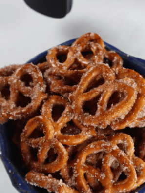 Air Fryer Cinnamon Sugar Pretzels