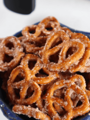 Air Fryer Cinnamon Sugar Pretzels