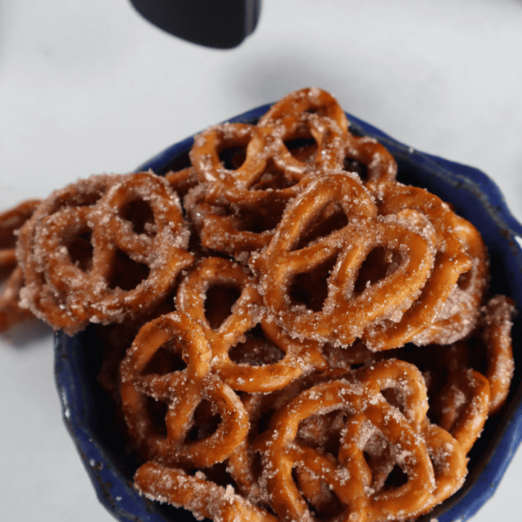 Air Fryer Cinnamon Sugar Pretzels