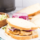 Air Fryer Curried Chicken Sandwich