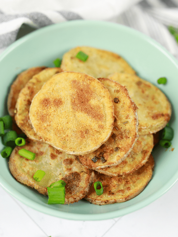 Air Fryer Salt and Vinegar Potato Chips - Fork To Spoon