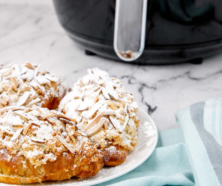 Air Fryer Almond Croissants Fork To Spoon