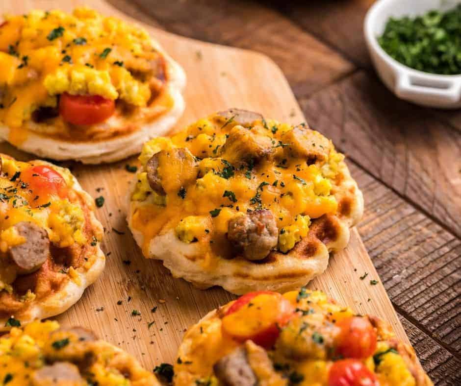 Air-Fryer-Breakfast-Pizza-Waffles