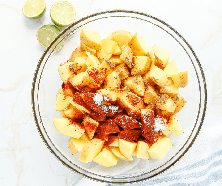 How To Make Air Fryer Chili Lime Potatoes