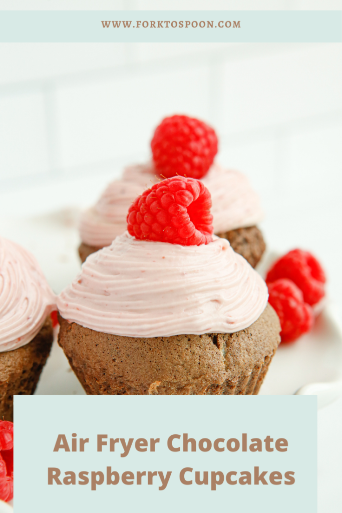 Air Fryer Chocolate Raspberry Cupcakes -- If you're looking for a unique and delicious dessert to make in your air fryer, look no further than these chocolate raspberry cupcakes! They're easy to make and taste amazing. Plus, the vibrant pink color of the frosting is sure to impress your friends and family. Give them a try!