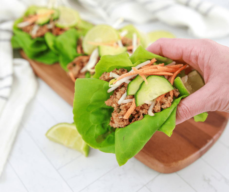 Air Fryer Copycat PF Chang's Chicken Lettuce Wraps