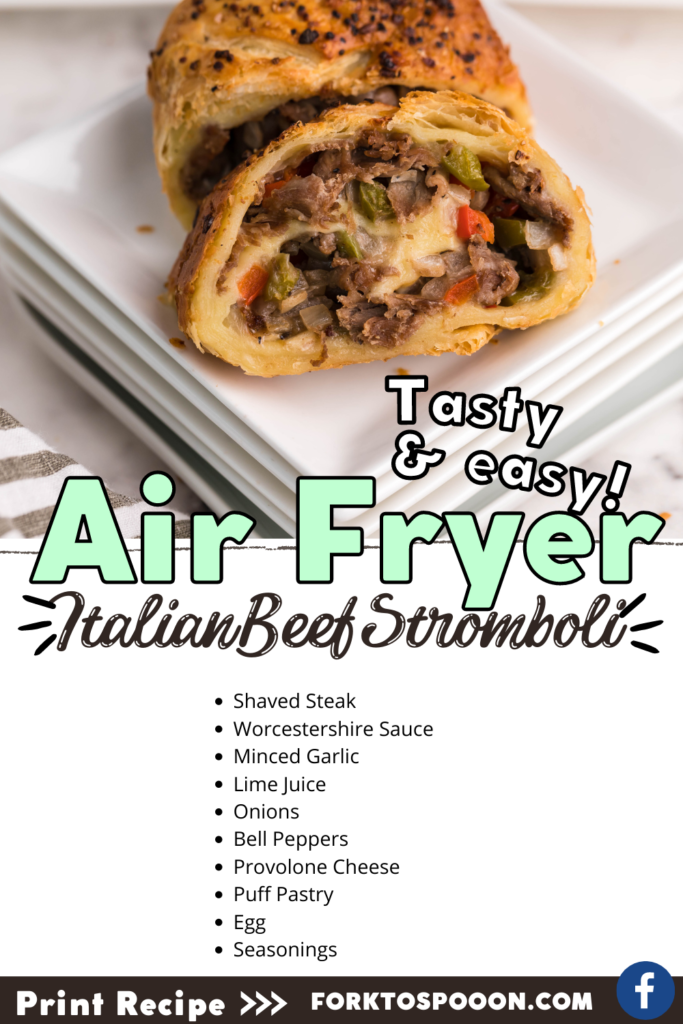 Air Fryer Italian Beef Stromboli