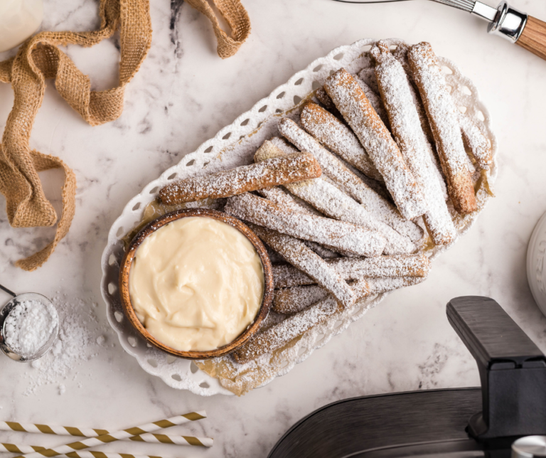 Air Fryer Funnel Cake Fries - Fork To Spoon