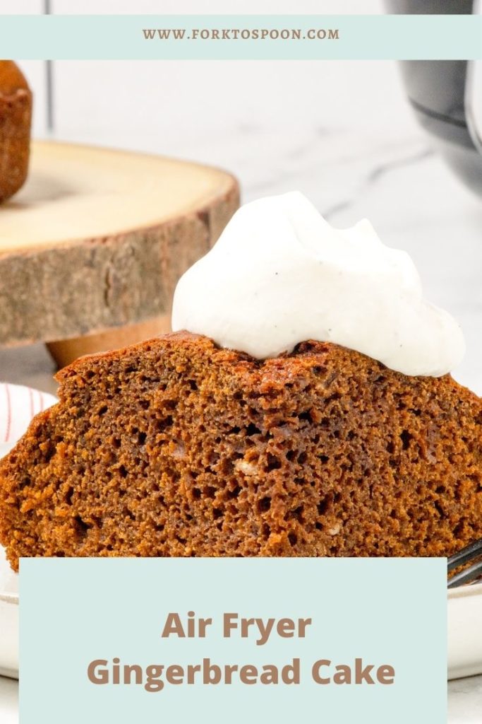 Air Fryer Gingerbread Cake Fork To Spoon