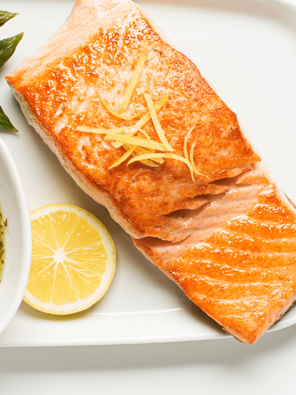 Air Fryer Honey Lemon Salmon - Fork To Spoon