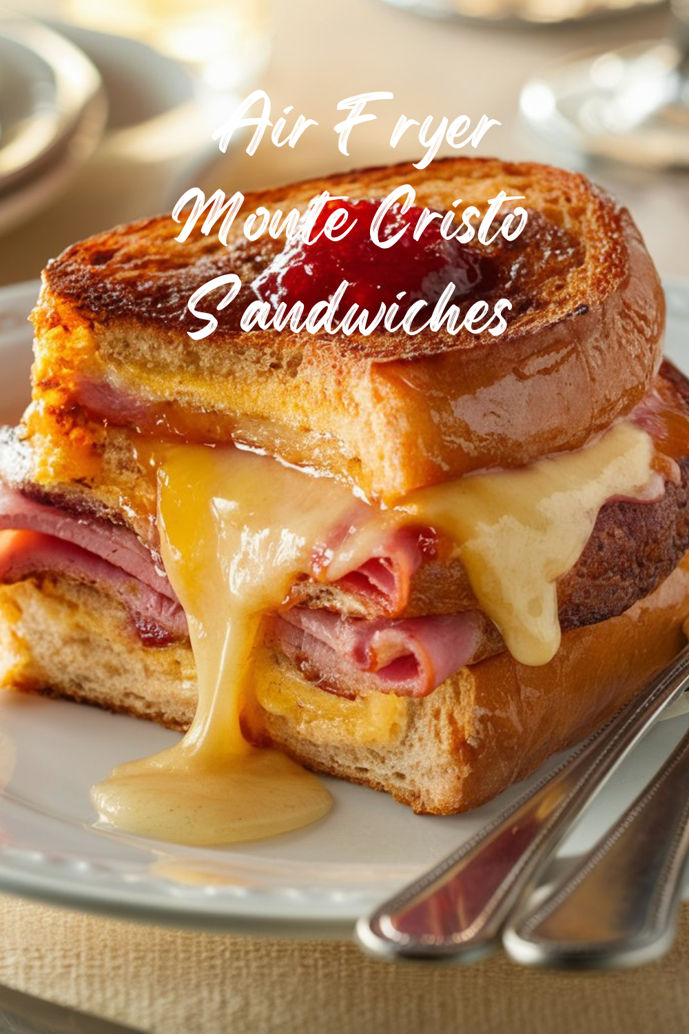 Air Fryer Monte Cristo Sandwich