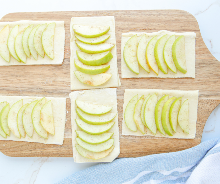 Air Fryer Puff Pastry Apple Tarts Fork To Spoon