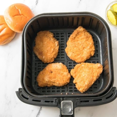 Air Fryer Red Bag Chicken Sandwich Fork To Spoon