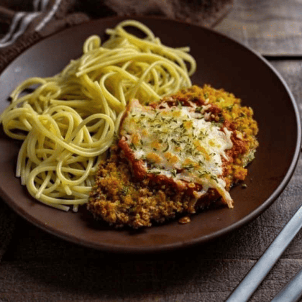 Air Fryer Veal Parmesan Fork To Spoon