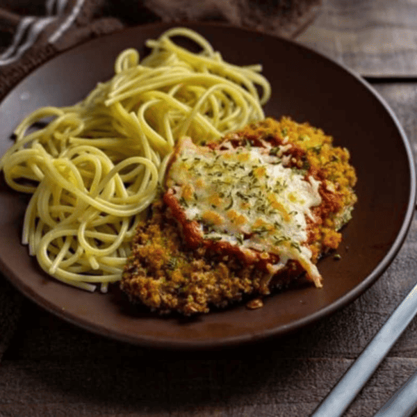Air Fryer Veal Parmesan Fork To Spoon