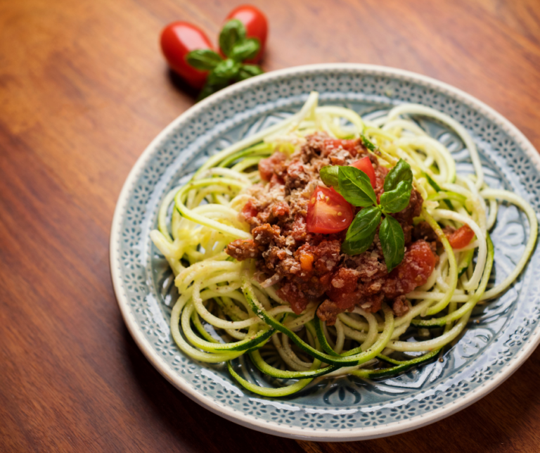 Air Fryer Zucchini Noodles (Zoodles) Fork To Spoon