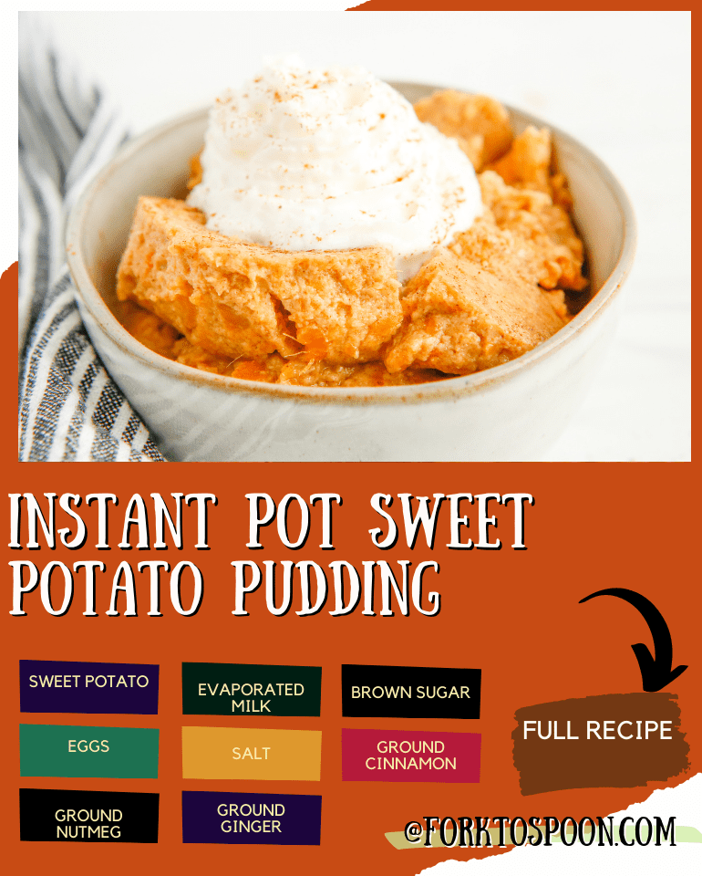 Instant Pot Sweet Potato Pudding