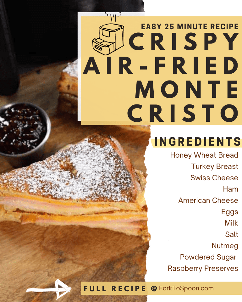 Air Fryer Monte Cristo Sandwiches