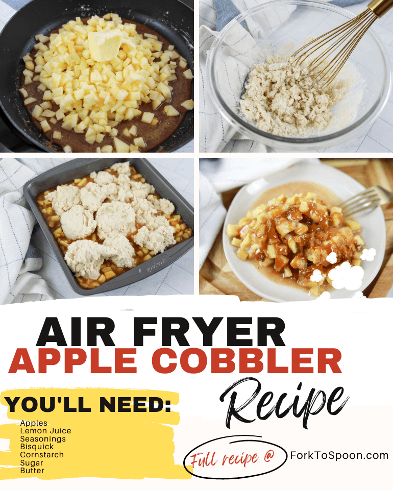 Air Fryer Apple Cobbler