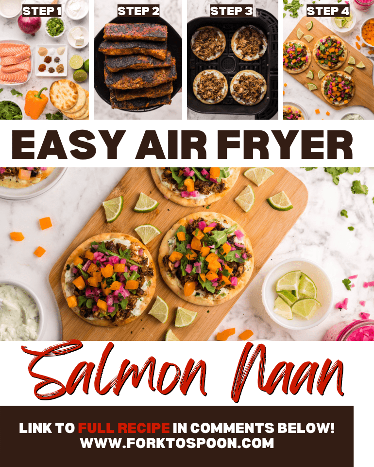Air Fryer Salmon Naan