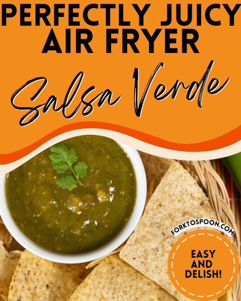 Air Fryer Tomatillo Salsa Verde Fork To Spoon