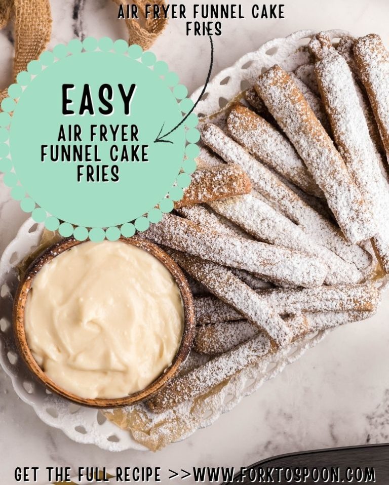Air Fryer Funnel Cake Fries Fork To Spoon