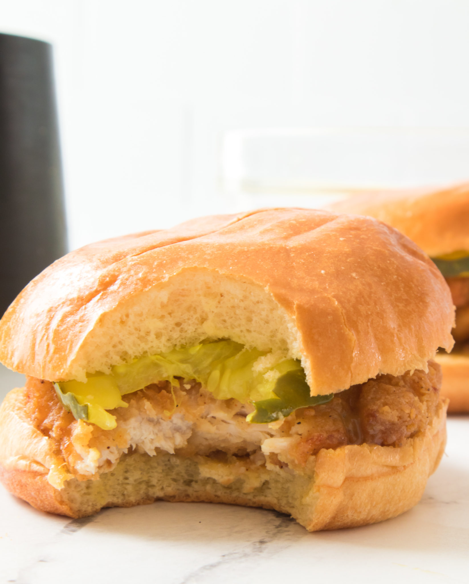 Air Fryer Red Bag Chicken Sandwich Fork To Spoon