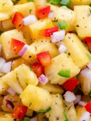 Bright, sweet, and zesty, this Easy Baja Fresh Copycat Pineapple Salsa brings tropical flavor to tacos, grilled meats, or chips. Ready in minutes, it&rsquo;s a fresh, vibrant side that&rsquo;s perfect for summer gatherings or weeknight dinners.