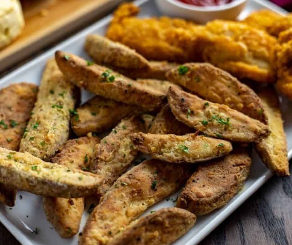 Air Fryer Potato Wedges Recipe {How to Make Crispy Potato Wedges}
