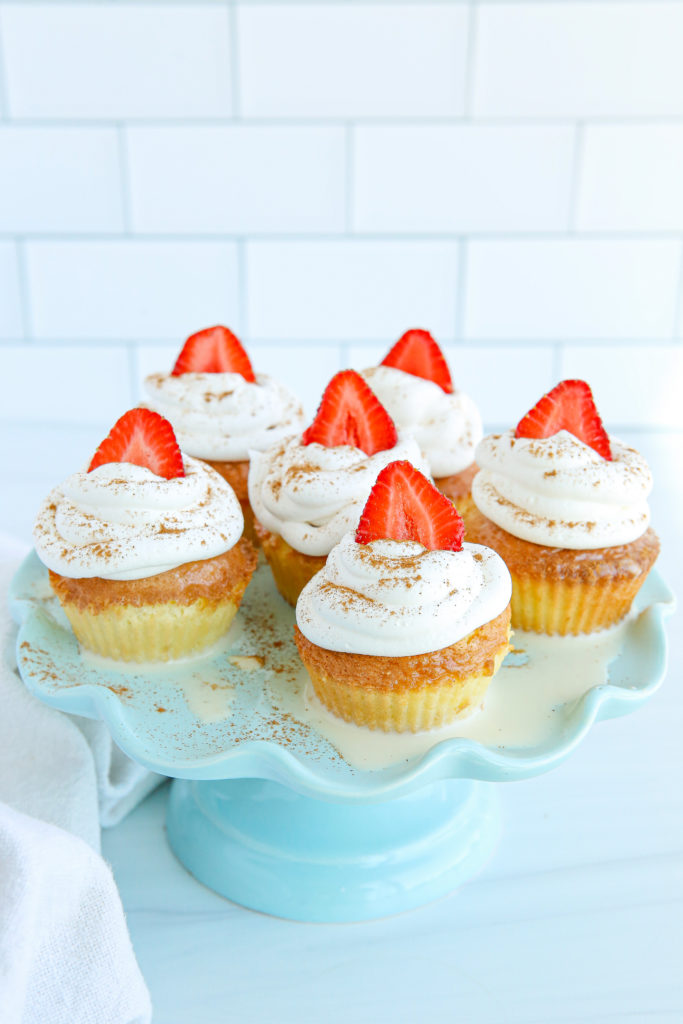 Air Fryer Tres Leches Cupcakes