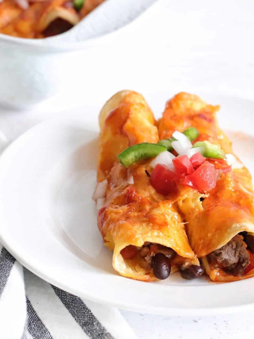 Air Fryer Beef Enchiladas Fork To Spoon