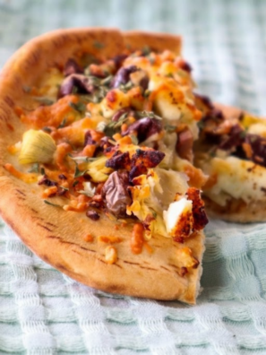 Artichoke and Olive Flatbread