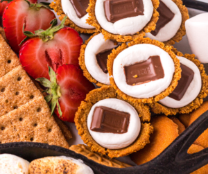 Air Fryer S'mores Cookie Cups