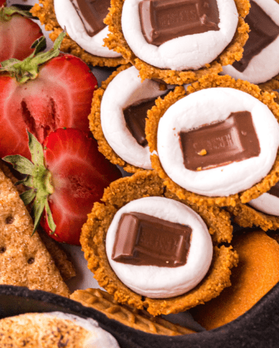 Air Fryer S'mores Cookie Cups