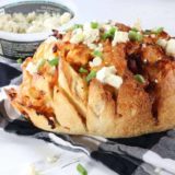 Air Fryer Buffalo Chicken Pull-Apart Bread