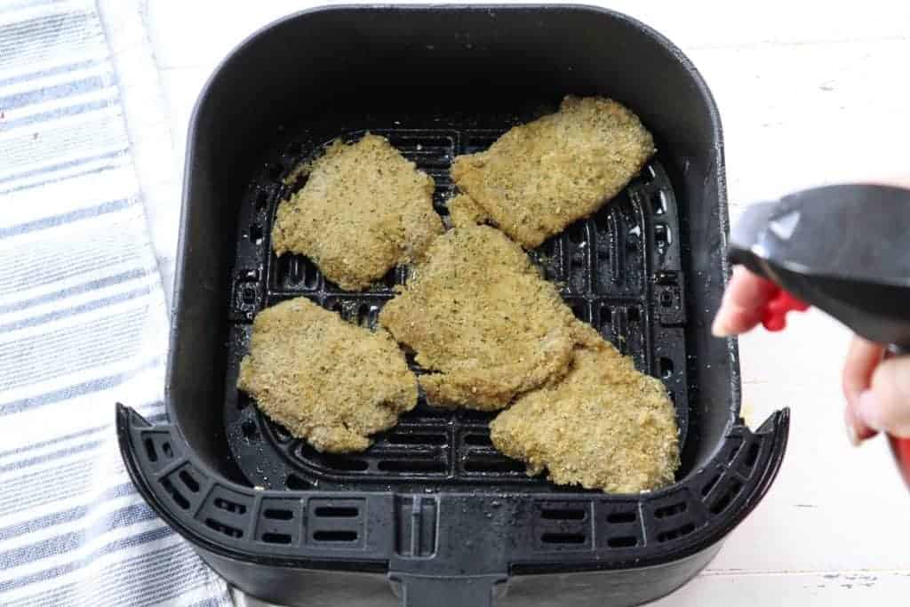 Air Fryer Chicken Thigh Schnitzel